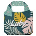 tropical polka plant Premium Foldable Grocery Recycle Bag View1