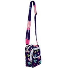 Colorful Floral Shoulder Strap Belt Bag