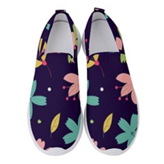 Colorful Floral Women s Slip On Sneakers by hanggaravicky2