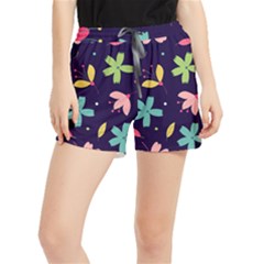 Colorful Floral Women s Runner Shorts by hanggaravicky2