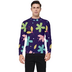 Colorful Floral Men s Long Sleeve Rash Guard by hanggaravicky2
