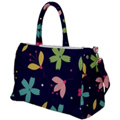 Colorful Floral Duffel Travel Bag by hanggaravicky2