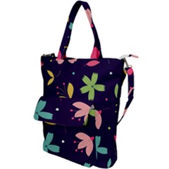 Colorful Floral Shoulder Tote Bag by hanggaravicky2