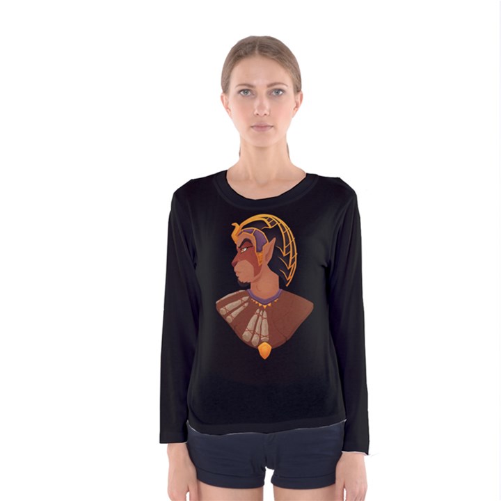 Sphinx Women s Long Sleeve Tee (Black)