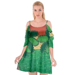 Palmtrees At Sunset  Cutout Spaghetti Strap Chiffon Dress by Hayleyboop