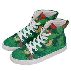 Palmtrees At Sunset  Men s Hi-top Skate Sneakers by Hayleyboop