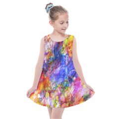 Abstract Colorful Artwork Art Kids  Summer Dress