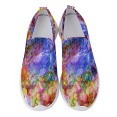 Abstract Colorful Artwork Art Women s Slip On Sneakers