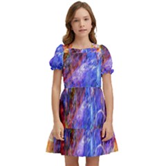 Abstract Colorful Artwork Art Kids  Puff Sleeved Dress by artworkshop