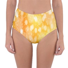 Abstract Sparkling Christmas Day Reversible High-waist Bikini Bottoms by artworkshop
