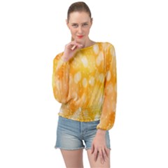 Abstract Sparkling Christmas Day Banded Bottom Chiffon Top by artworkshop