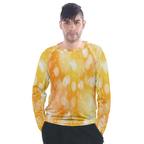 Abstract Sparkling Christmas Day Men s Long Sleeve Raglan Tee by artworkshop