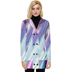 Color Acrylic Paint Art Button Up Hooded Coat  by artworkshop