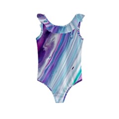 Color Acrylic Paint Art Kids  Frill Swimsuit by artworkshop