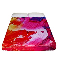 Colorful Painting Fitted Sheet (queen Size) by artworkshop