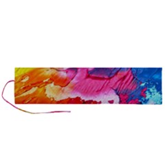 Colorful Painting Roll Up Canvas Pencil Holder (l)
