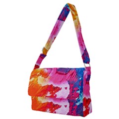 Colorful Painting Full Print Messenger Bag (m) by artworkshop