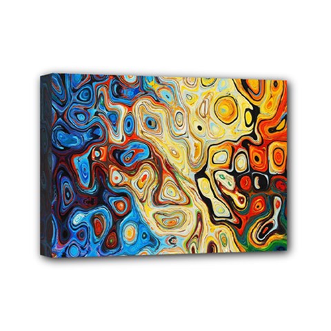 Colorful Structure Mini Canvas 7  X 5  (stretched) by artworkshop