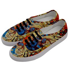Colorful Structure Men s Classic Low Top Sneakers