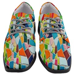 Mosaic Tiles Women Heeled Oxford Shoes