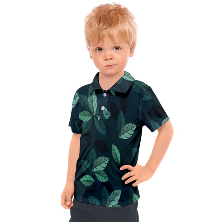 Plant Leaves Kids  Polo Tee