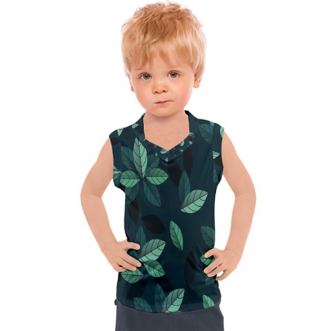 Plant Leaves Kids  Sport Tank Top by artworkshop