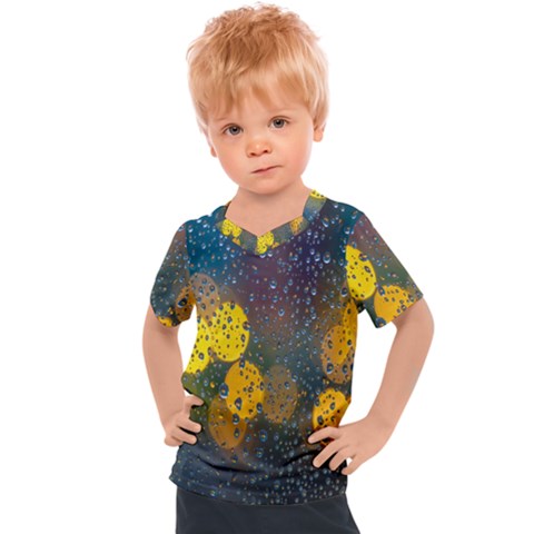 Raindrops Water Kids  Sports Tee by artworkshop