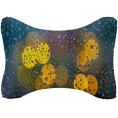 Raindrops Water Seat Head Rest Cushion by artworkshop