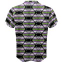 Hackers Town Void Mantis Hexagon Agender Nine 9 Stripe Pride Flag Men s Cotton Tee View2