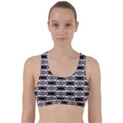 Hackers Town Void Mantis Hexagon Agender Nine 9 Stripe Pride Flag Back Weave Sports Bra