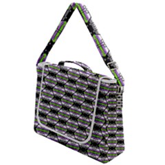 Hackers Town Void Mantis Hexagon Agender Nine 9 Stripe Pride Flag Box Up Messenger Bag