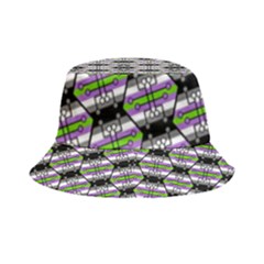 Hackers Town Void Mantis Hexagon Agender Nine 9 Stripe Pride Flag Inside Out Bucket Hat