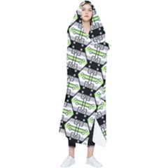 Hackers Town Void Mantis Hexagon Agender Pride Flag Wearable Blanket by WetdryvacsLair