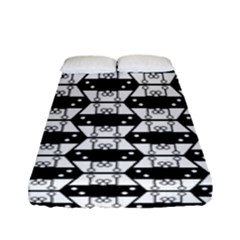 Hackers Town Void Mantis Hexagon Agender Rumpus Parable Pride Flag Fitted Sheet (full/ Double Size) by WetdryvacsLair