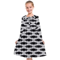 Hackers Town Void Mantis Hexagon Agender Rumpus Parable Pride Flag Kids  Midi Sailor Dress