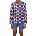 Hackers Town Void Mantis Hexagon Asexual Ace Pride Flag Kids  Long Sleeve Swimwear View1