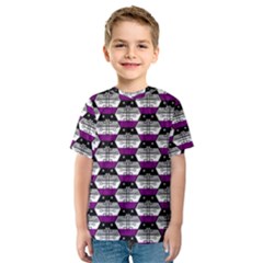 Hackers Town Void Mantis Hexagon Asexual Ace Pride Flag Kids  Sport Mesh Tee