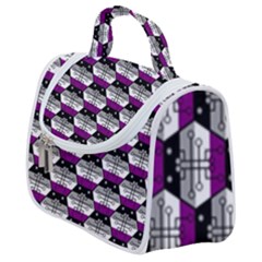 Hackers Town Void Mantis Hexagon Asexual Ace Pride Flag Satchel Handbag by WetdryvacsLair