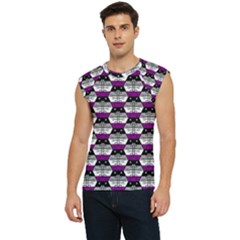 Hackers Town Void Mantis Hexagon Asexual Ace Pride Flag Men s Raglan Cap Sleeve Tee