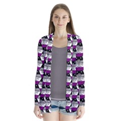 Hackers Town Void Mantis Hexagon Asexual Ace Pride Flag Drape Collar Cardigan