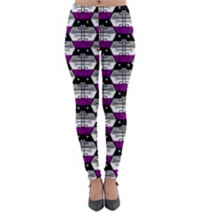 Hackers Town Void Mantis Hexagon Asexual Ace Pride Flag Lightweight Velour Leggings