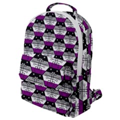Hackers Town Void Mantis Hexagon Asexual Ace Pride Flag Flap Pocket Backpack (small)