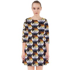 Hackers Town Void Mantis Hexagon Bear Pride Flag Smock Dress