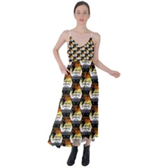 Hackers Town Void Mantis Hexagon Bear Pride Flag Tie Back Maxi Dress