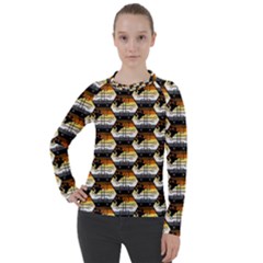 Hackers Town Void Mantis Hexagon Bear Pride Flag Women s Pique Long Sleeve Tee