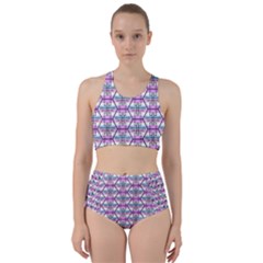 Hackers Town Void Mantis Hexagon Bigender Pride Flag Racer Back Bikini Set by WetdryvacsLair