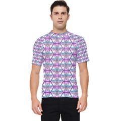 Hackers Town Void Mantis Hexagon Bigender Pride Flag Men s Short Sleeve Rash Guard by WetdryvacsLair