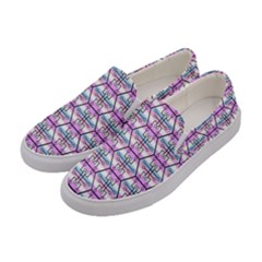 Hackers Town Void Mantis Hexagon Bigender Pride Flag Women s Canvas Slip Ons by WetdryvacsLair