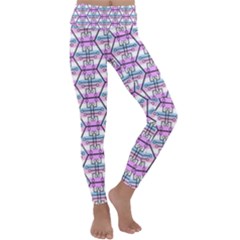 Hackers Town Void Mantis Hexagon Bigender Pride Flag Kids  Lightweight Velour Classic Yoga Leggings