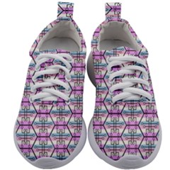 Hackers Town Void Mantis Hexagon Bigender Pride Flag Kids Athletic Shoes